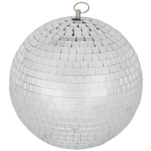 15cm silver mirror ball with 10mm facets, 6 inch disco ball