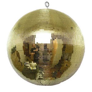 30cm Gold Mirror Ball with 5x5mm Facets