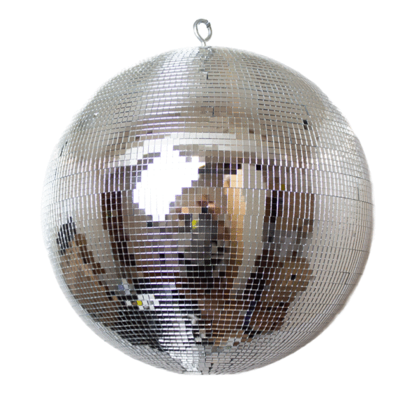 30cm Silver Mirror Ball with 5x5mm Facets