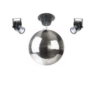 Mirror Ball Kit with Motor and 2 Lights