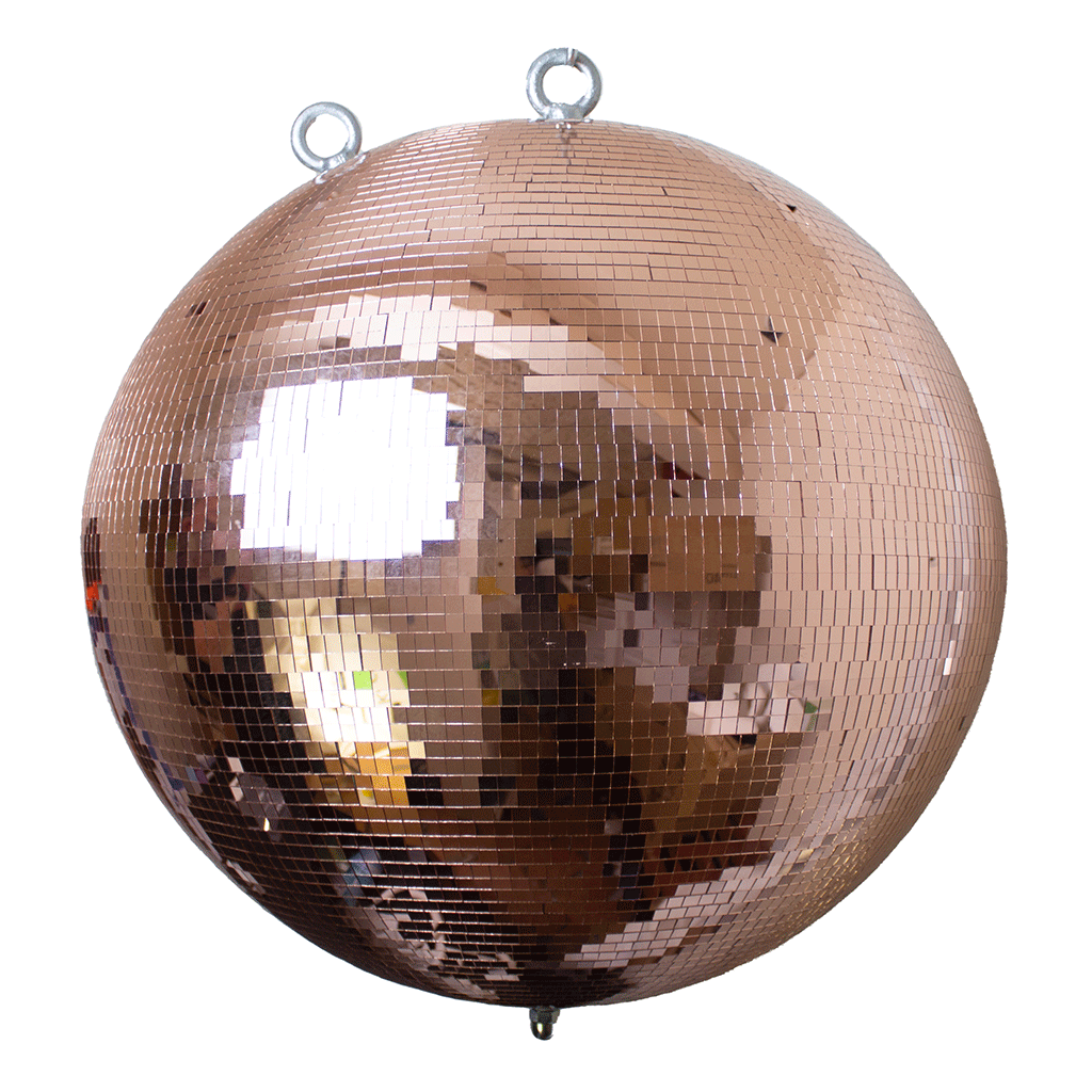 Gold Mirror Balls  Range of Gold Coloured Disco Ball & Motors