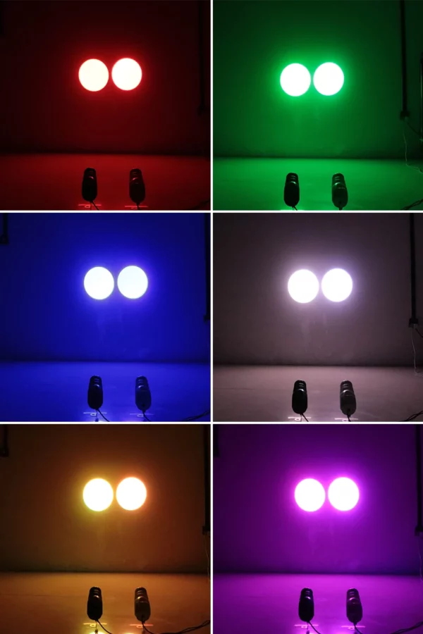 ALIEN 10W RGBW LED Pinspot With Remote Control (White Housing) - Image 2