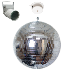 30cm mirror ball with motor and light