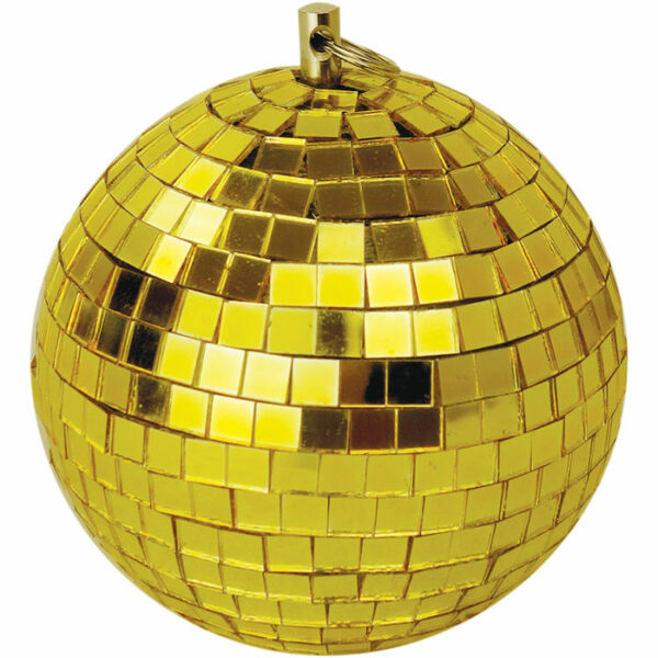 10CM Gold Mirror Ball (4") with 7mm Facets