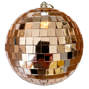 10cm Rose Gold Mirror Ball