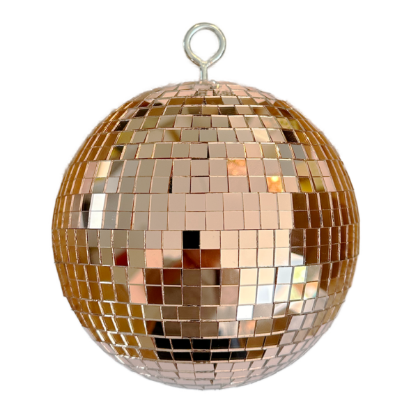 15cm Rose Gold Mirror Ball