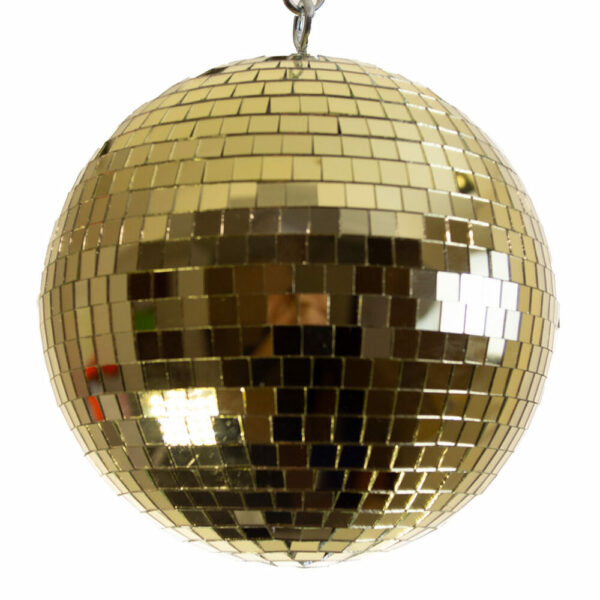 20cm Gold Glass Mirror Ball (10mm facets)