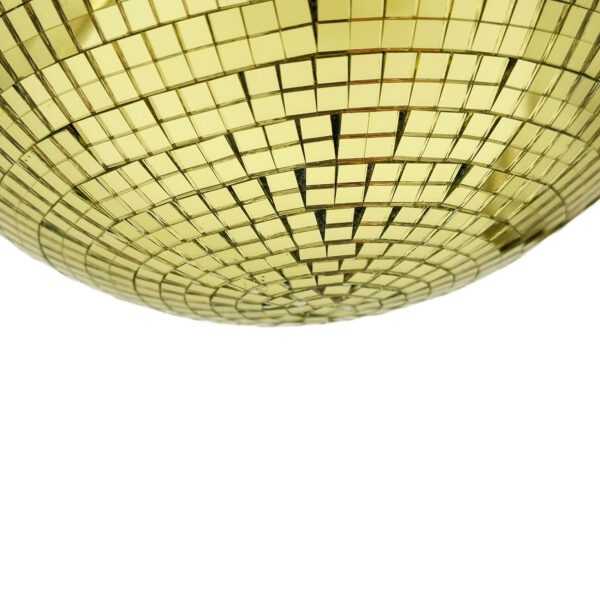 20cm 5x5mm Glitter Ball  - Gold - Image 4
