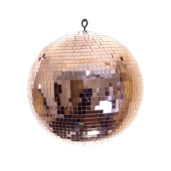 20CM Rose Gold Glass Glitter Ball