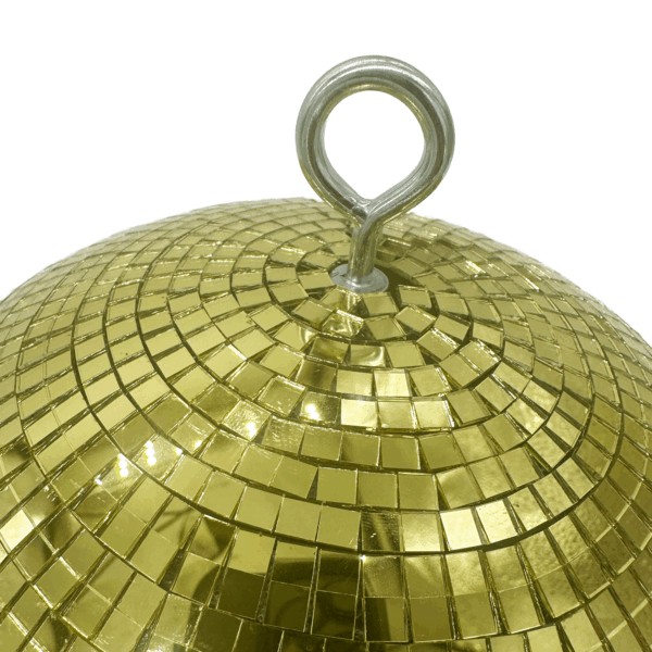 25cm (10") Gold Mirror Ball with 5mm Facets - Image 5