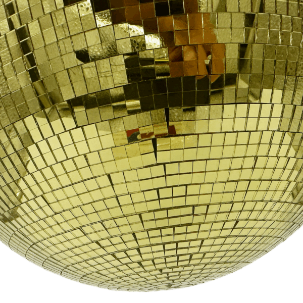 25cm (10") Gold Mirror Ball with 5mm Facets - Image 4