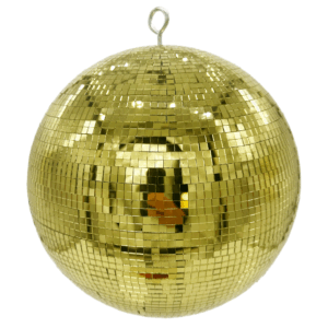 25cm Gold Mirror Ball 5x5mm