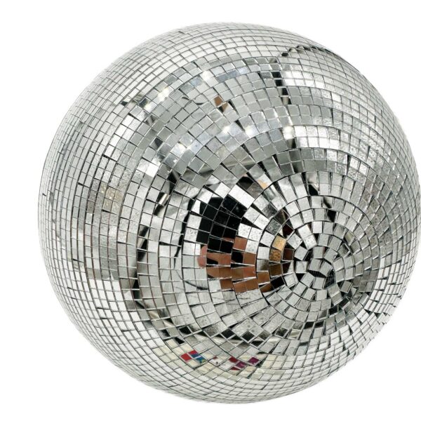 25cm Silver Mirror Ball (10″) with 5mm Facets - Image 4