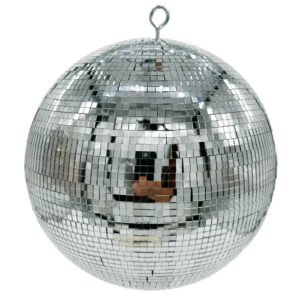 25cm Silver Mirror Ball 5mm Facets