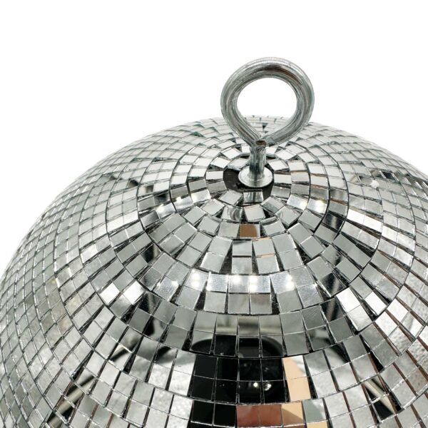 25cm Silver Mirror Ball (10″) with 5mm Facets - Image 2