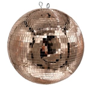 40cm (16") Rose Gold Mirror Ball with 10mm Facets