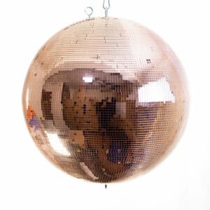 40cm Professional Rose Gold Mirror Ball (16″) with 5mm Facets