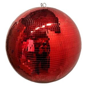 50cm red mirror ball with 10mm glass facets