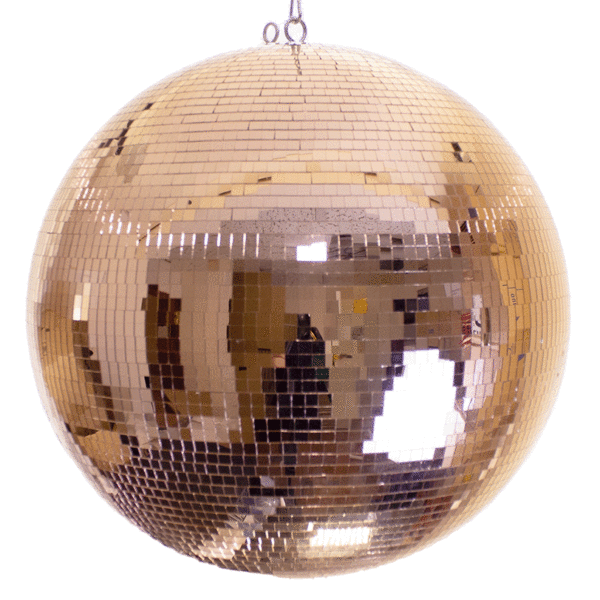 50cm Rose Gold Mirror Ball with 10x10mm Facets