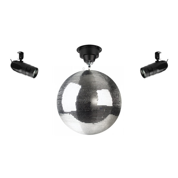 50cm Professional Disco Ball with 2 x RGBW Lights