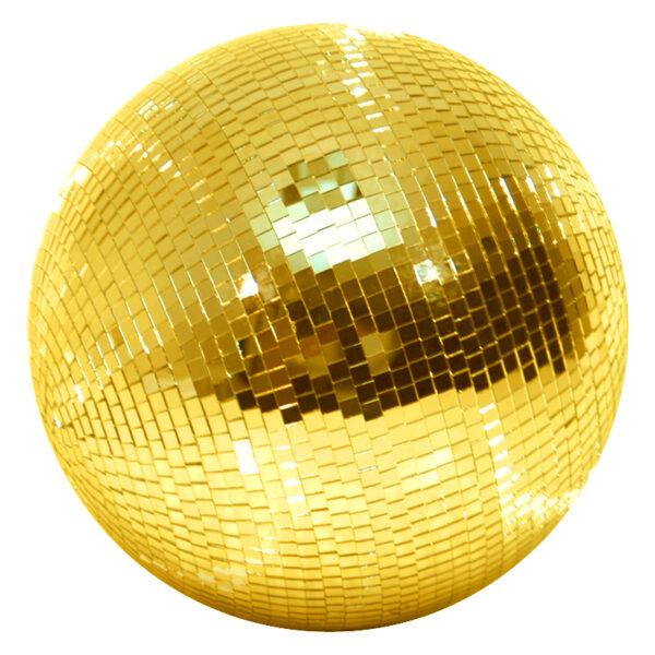 60cm Gold Mirror Ball (24") with 10mm Facets - Image 2