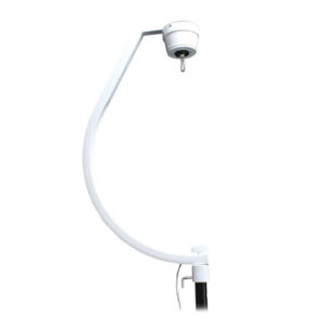 White Curved Bracket with Motor for Mirror Balls up to 50cm