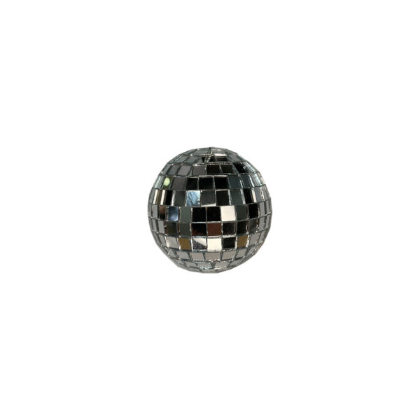 Pack Of 3 5cm Mirror Balls Silver, Rose Gold, Gold - Image 3