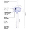8 Inch Mirror Ball Kit With White Ceiling Mounted Battery LED Motor - Image 2