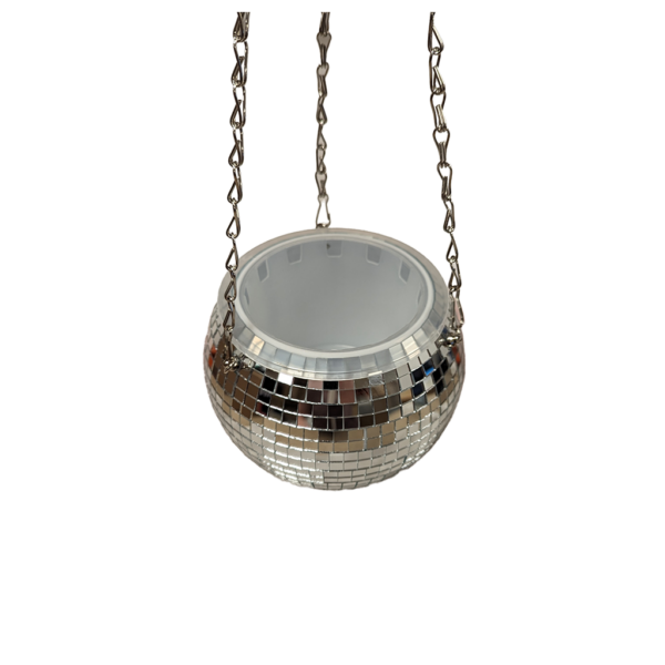 Silver Disco Ball Planter - Various Sizes - Image 3